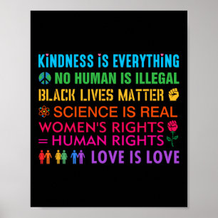 Kindness Is Everything Black Lives Problem Women's Poster