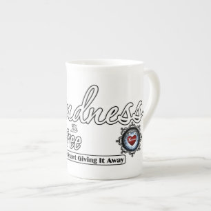 Kindness Is  Free Bone China Mug