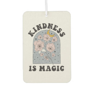 Kindness is Magic Vintage Flowers Car Air Freshener