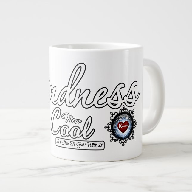 Kindness Is The New Cool Large Coffee Mug (Front Right)