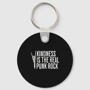 Kindness Is The Real Punk Rock Music Rocker Social Key Ring