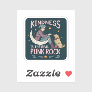 Kindness is the Real Punk Rock Vinyl Sticker — Smi