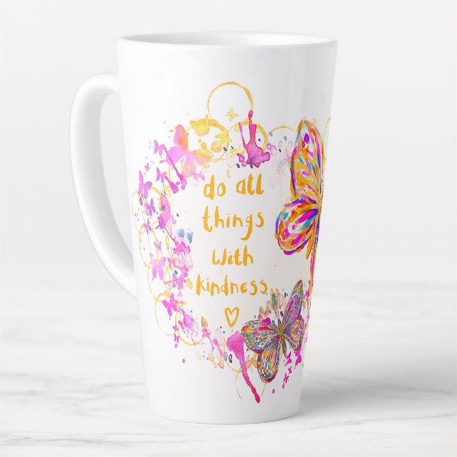 Kindness  latte mug (Left Angle)