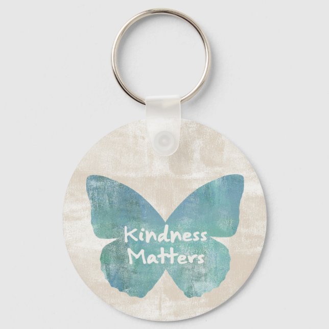 Kindness Matters Butterfly Key Ring (Front)
