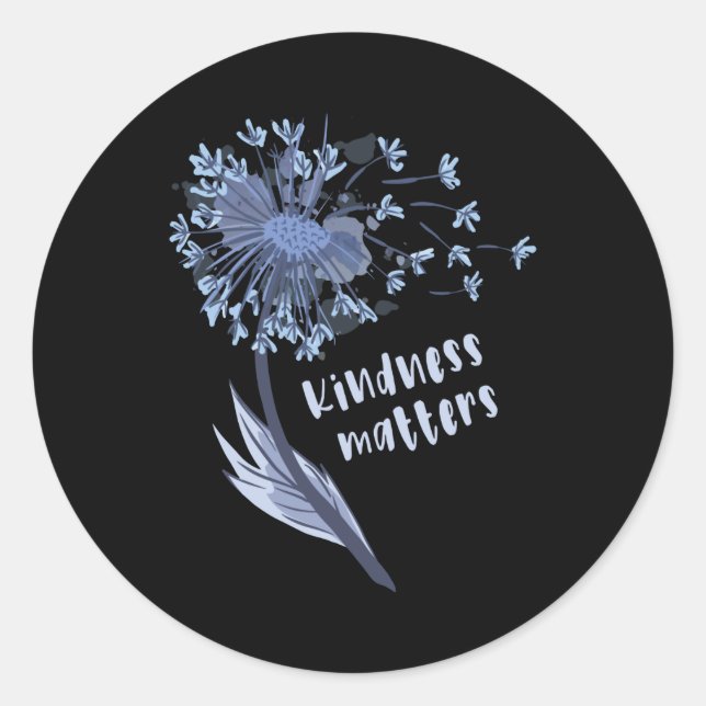 Kindness matters classic round sticker (Front)