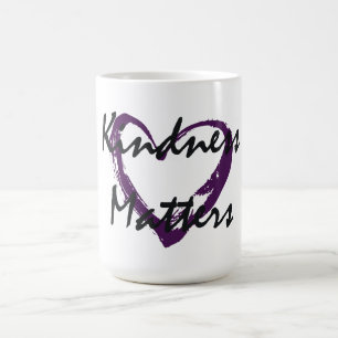 Kindness Matters Heart Coffee Mug