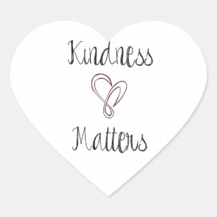 Kindness Matters Heart Sticker