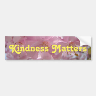 Kindness Matters inspirational bumper stickers