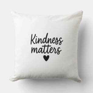 Kindness Matters – Minimalist Inspirational Quote Cushion