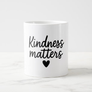 Kindness Matters – Minimalist Inspirational Quote Large Coffee Mug