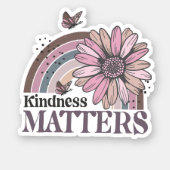 Kindness Matters Retro Butterfly Boho Rainbow (Front)