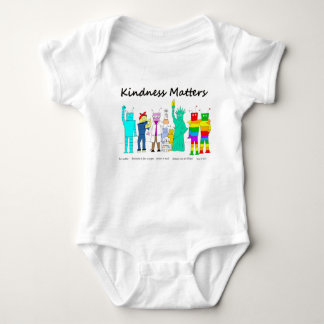 Kindness Matters Robots Onsie Baby Bodysuit