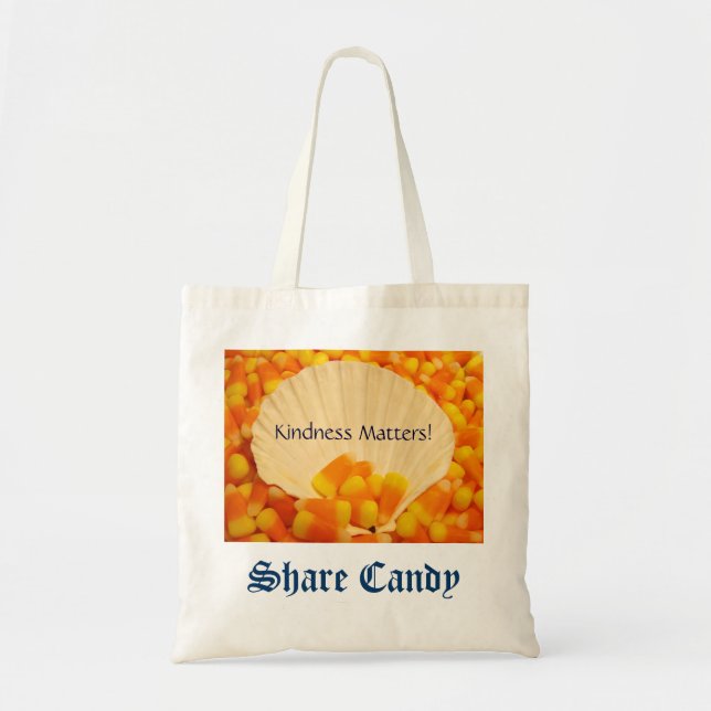 Kindness Matters Share Candy Tote Bags Candy Corn (Front)