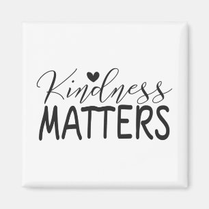 Kindness matters square sticker magnet