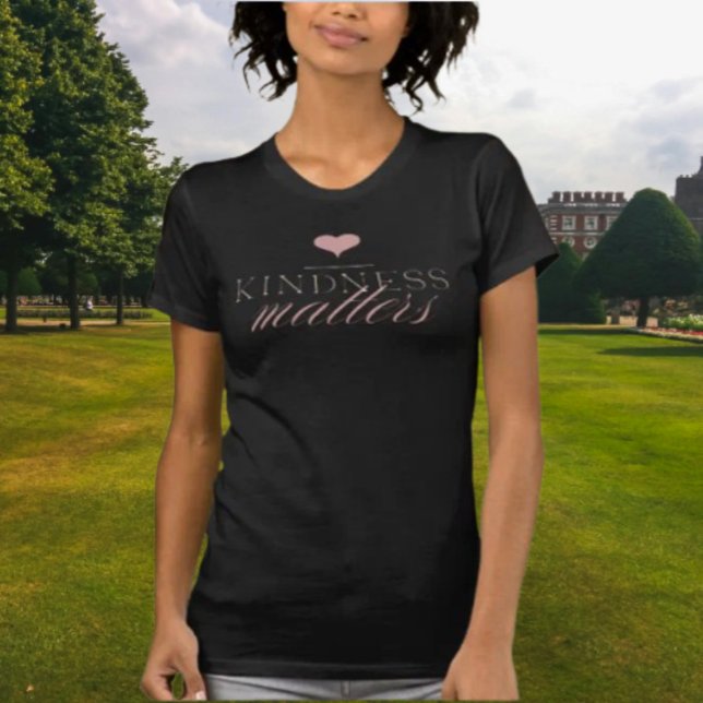 Kindness Matters T-Shirt – Soft Pink Heart (Creator Uploaded)