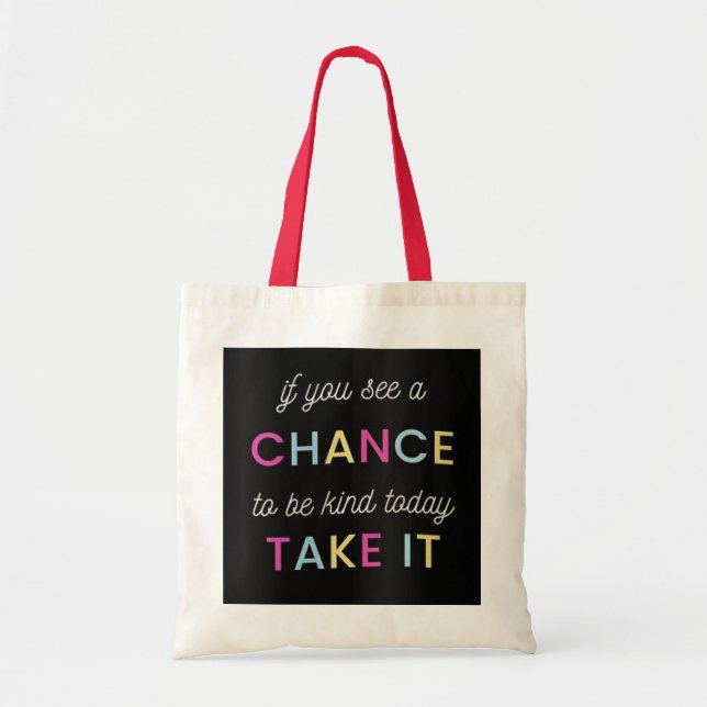 Kindness Matters Tote Bag" Bag (Front)