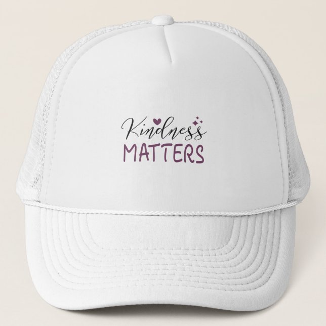 Kindness matters trucker hat (Front)