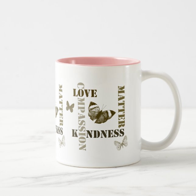 Kindness Matters Two-Tone Coffee Mug (Right)