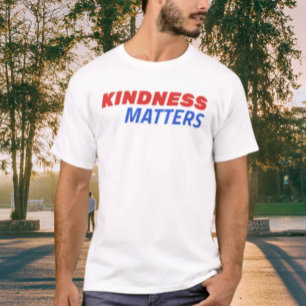 Kindness Matters USA T-Shirt – Red & Blue