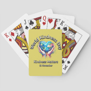 Kindness Matters. World Kindness Day. Playing Cards