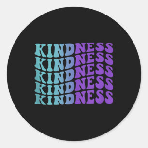 Kindness, Mental Health Awareness Tank Top Classic Round Sticker