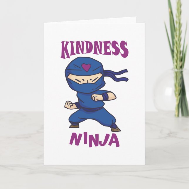 Kindness Ninja, Fight against Bullying Card (Front)