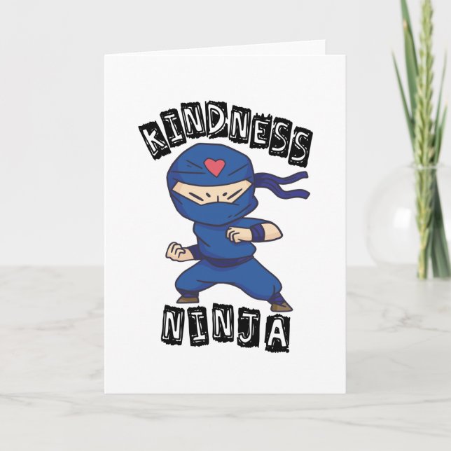 Kindness Ninja, Fight against Bullying Card (Front)