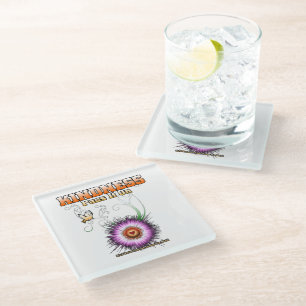 KINDNESS - Pass It On Glass Coaster