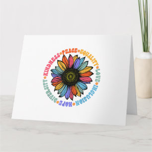 Kindness Peace Equality Love Hope Diversity Human  Card