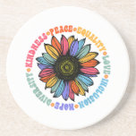 Kindness Peace Equality Love Hope Diversity Human  Coaster<br><div class="desc">Kindness Peace Equality Love Hope Diversity Human Rights</div>