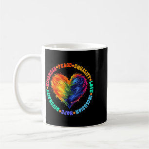 Kindness Peace Equality Love Hope Diversity Human Coffee Mug