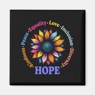 Kindness Peace Equality Love Hope Diversity Human Magnet