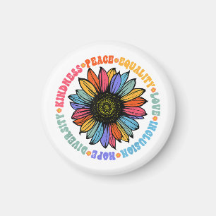 Kindness Peace Equality Love Hope Diversity Human  Magnet