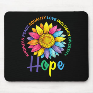 Kindness Peace Equality Love Hope Diversity Human Mouse Pad