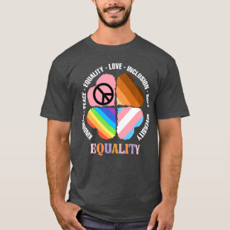 Kindness Peace Equality Love Hope Diversity Human  T-Shirt