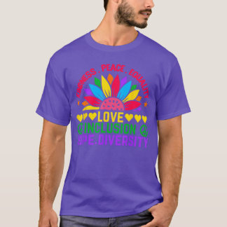 Kindness Peace Equality Love Hope Diversity Human  T-Shirt