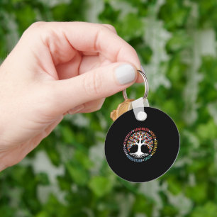 Kindness Peace Equality Love Inclusion Diversity Key Ring