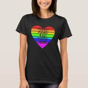 Kindness Peace Equality Love Inclusion Hope Divers T-Shirt