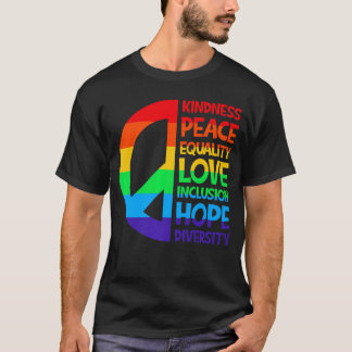 Kindness Peace Equality Love Inclusion Hope Divers T-Shirt
