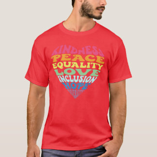 Kindness Peace Equality Love Inclusion Hope Divers T-Shirt