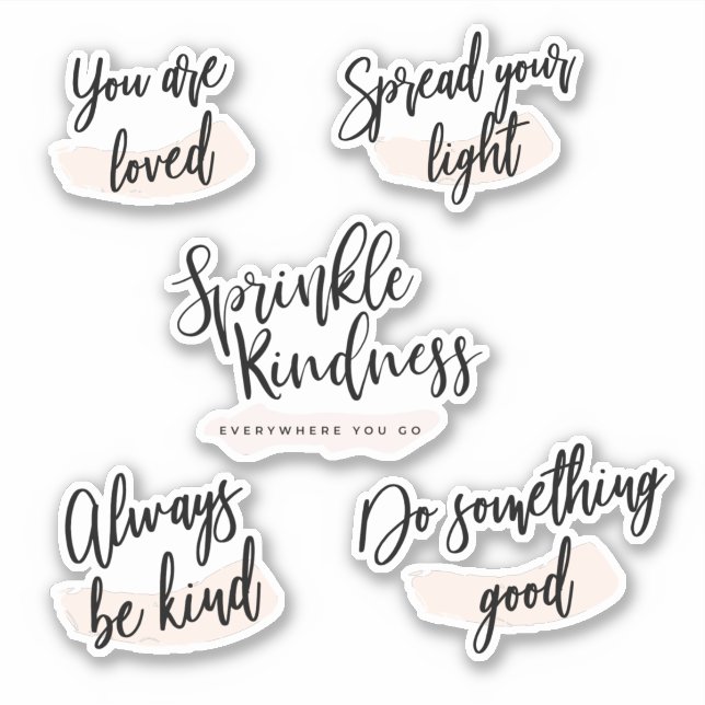 Kindness Planner Inspirational Stickers (Front)