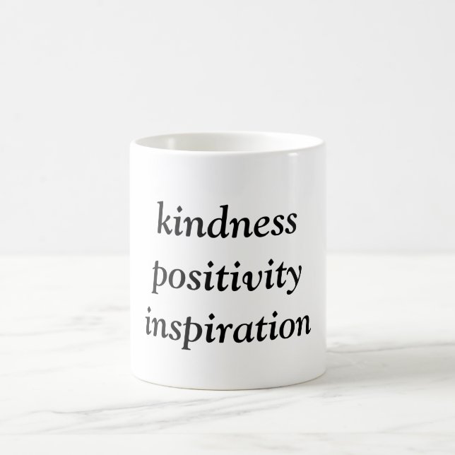 Kindness Positivity Inspiration  Coffee Mug (Center)
