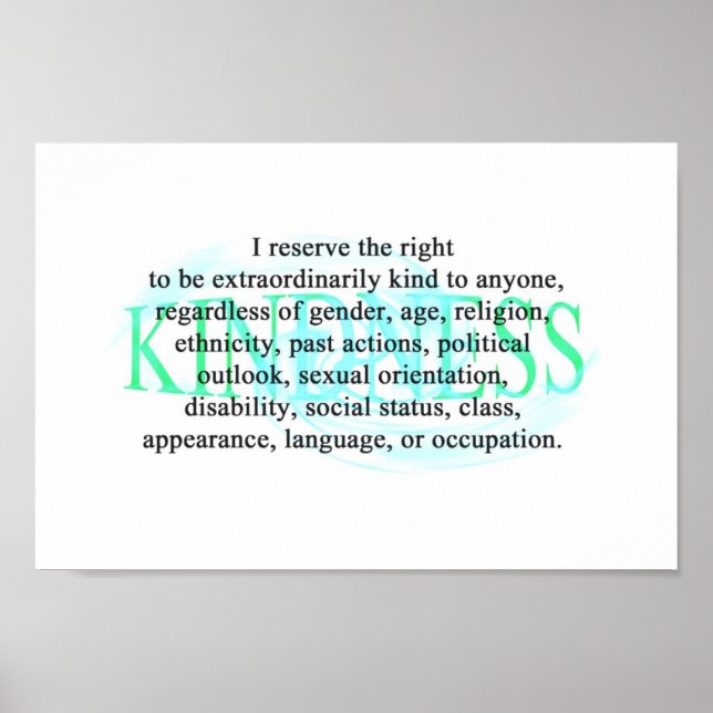 Kindness Poster (Front)