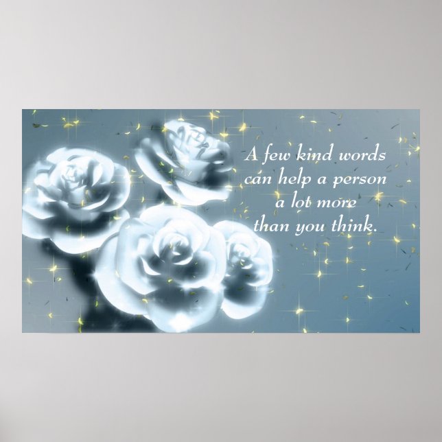 Kindness Quote Inspirational Motivational Poster (Front)