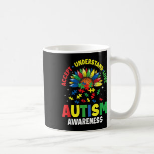Kindness Ribbon Heart Autism Awareness _5 Coffee Mug