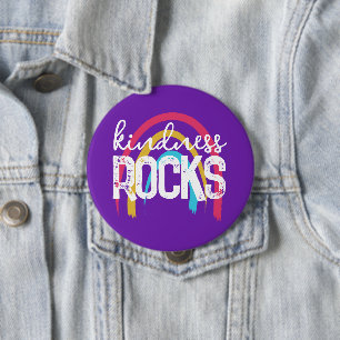 Kindness Rocks Rainbow 10 Cm Round Badge