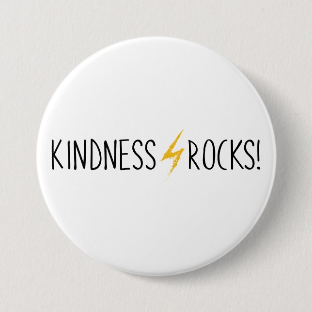 Kindness Rocks Simple Logo Button (Front)