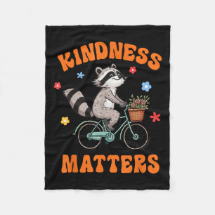 Kindness S Anti-bullying Positive Motivational Rac Fleece Blanket