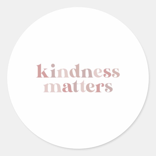 Kindness S Peony Pink Sticker  (Front)