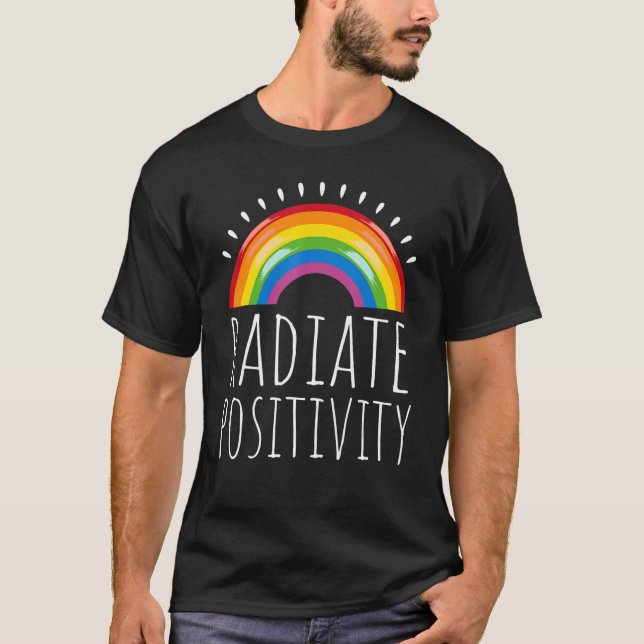 Kindness Spiritual Radiate Vibes Positive Inspirat T-Shirt (Front)